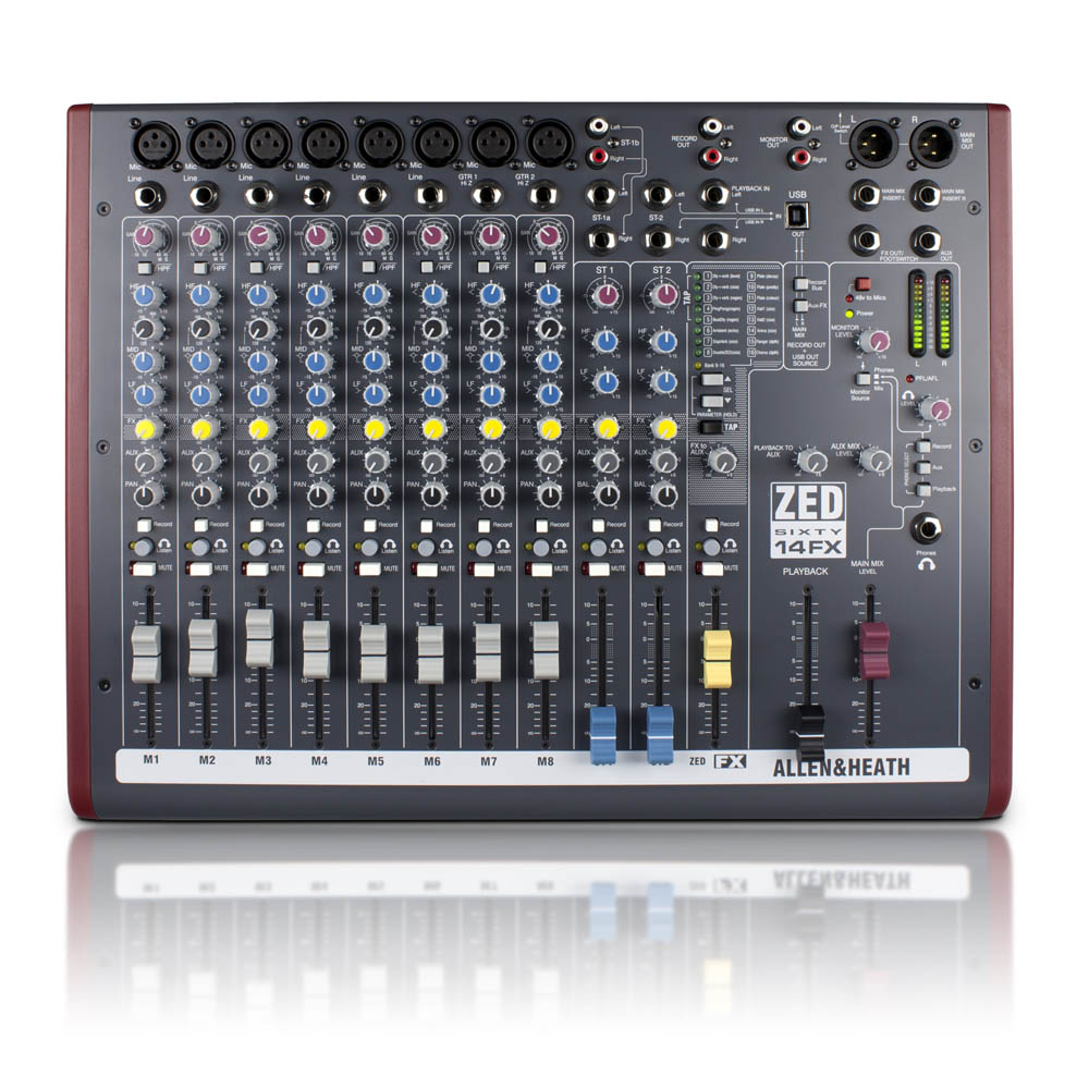 mixer allen heath zed60 14fx