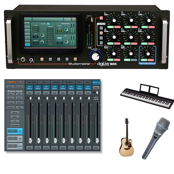 dieu khien tu xa mixer studiomaster digilive 16rs