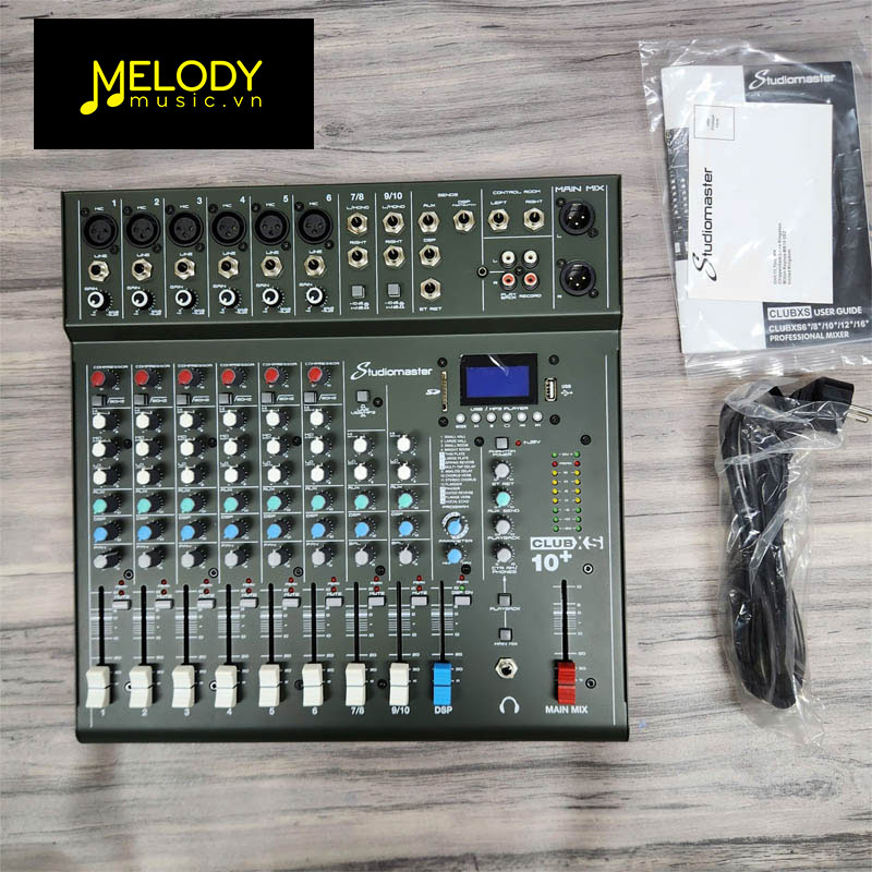 mixer studiomaster club xs10 plus melody music