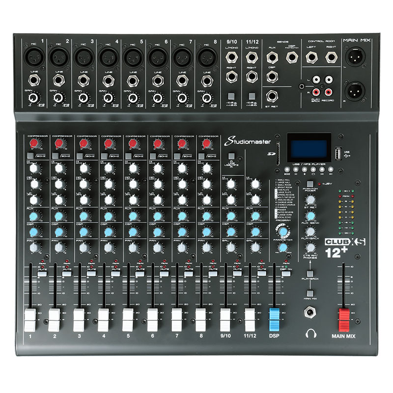 mixer studiomaster club xs12 plus chinh hang