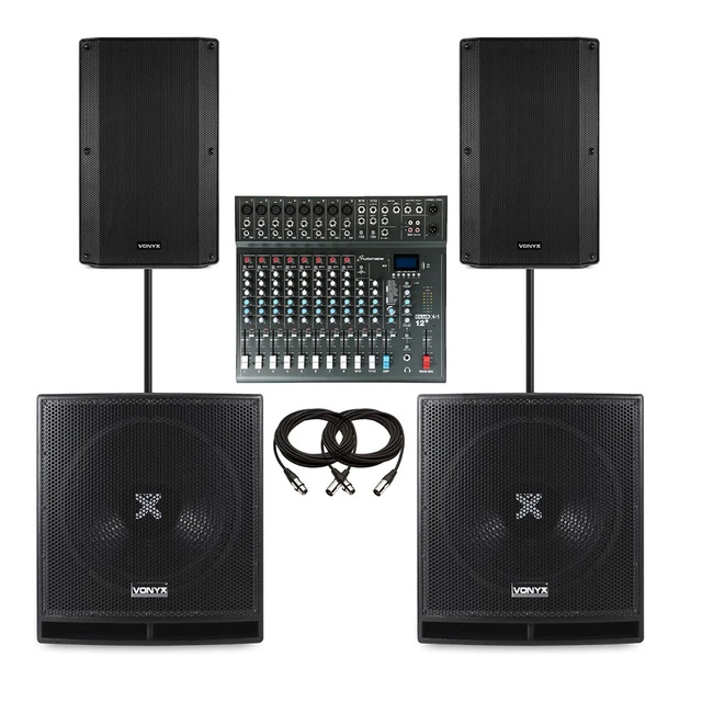 ung dung mixer studiomaster club xs12 plus he thong loa PA