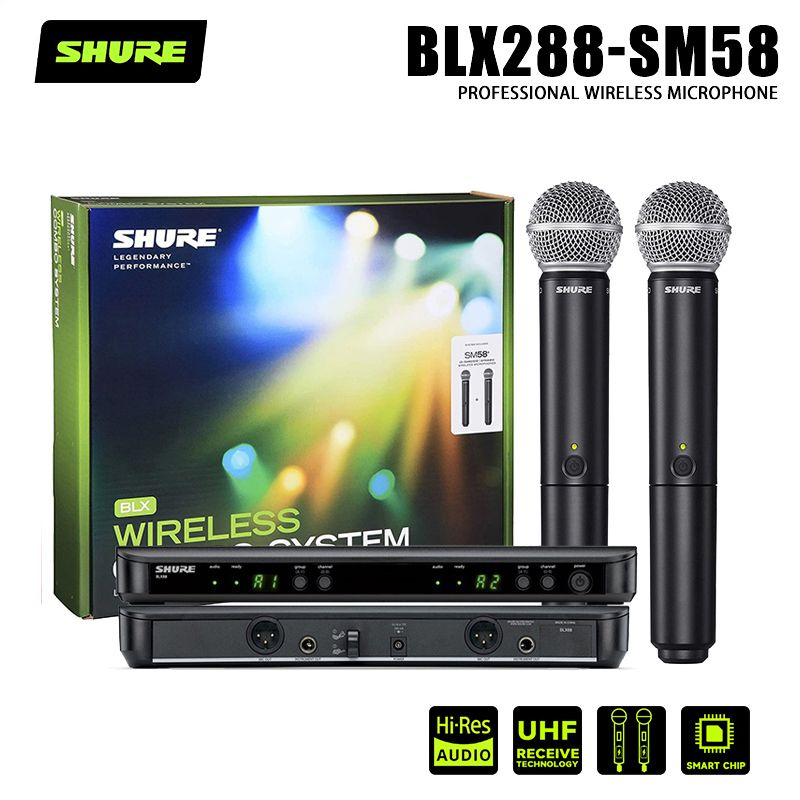 micro shure blx288a sm58 anh minh hoa