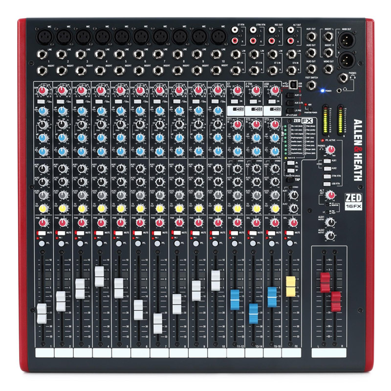 mixer allen heath zed 16fx