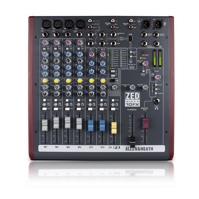 mixer allen heath zed60 10fx