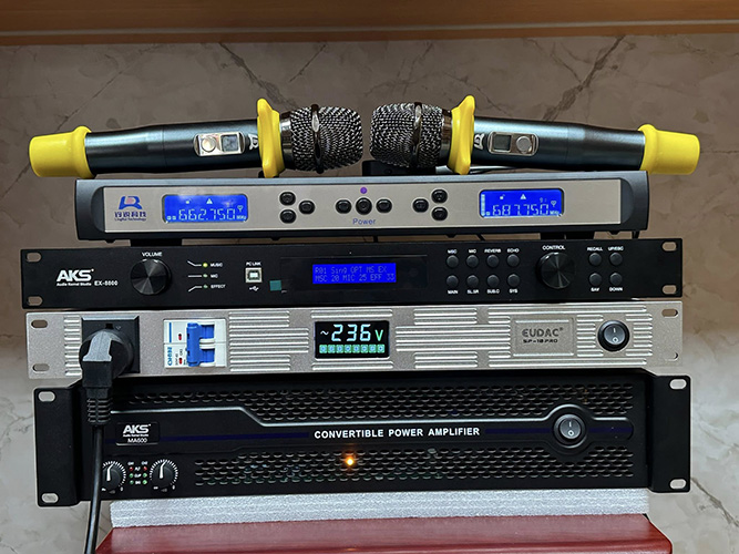 micro lingrui lr 69b setup phong karaoke chuyen nghiep