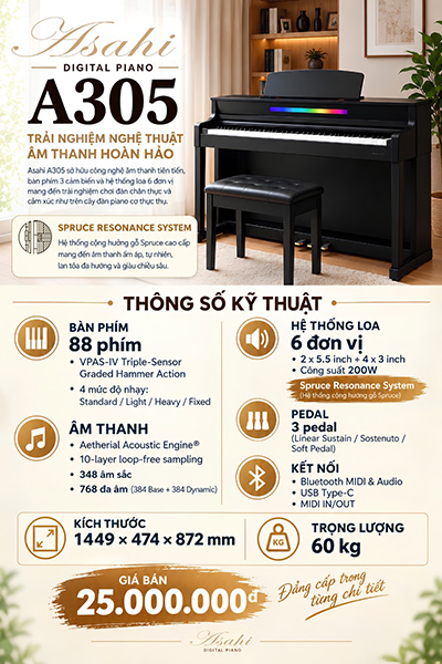 asahi a305 chi tiet