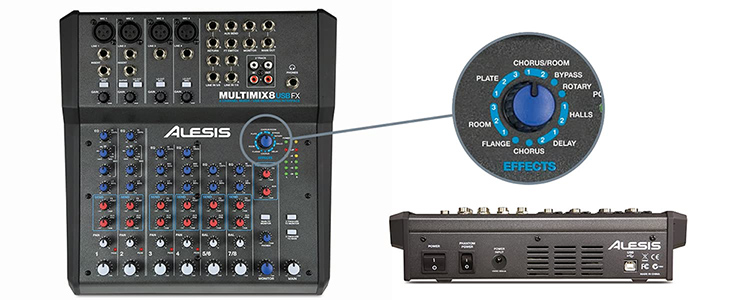 effect tren mixer alesis multimix 8 usb fx