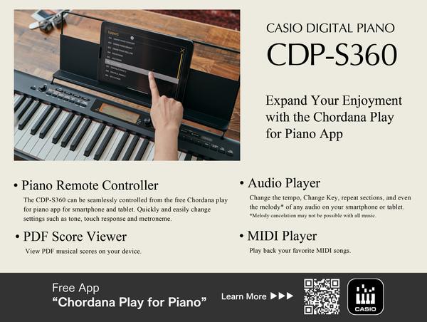 casio cdp s360 ket noi app chordana play for piano