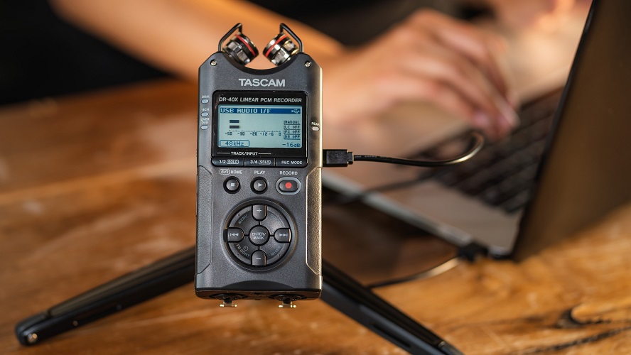 tascam dr 40x su dung nhu soundcard micro